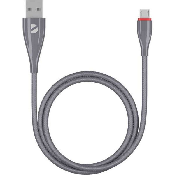 Кабель Deppa 72286 USB - micro USB серый 1 м