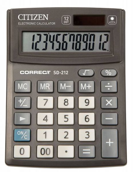 Калькулятор Casio MX-12B черный/коричневый