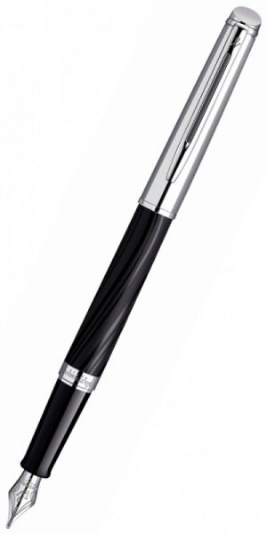 Ручка перьевая WATERMAN Hemisphere Deluxe (S0921170) Silky CT (F) чернила: синий нержавеющая сталь перо нержавеющая сталь палладиевое покрытие