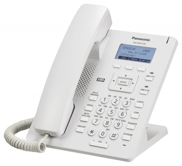 VoIP-телефон Panasonic KX-HDV130RU белый